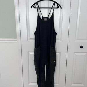 Free People Hot Shot Onesie - Medium - Washed Black